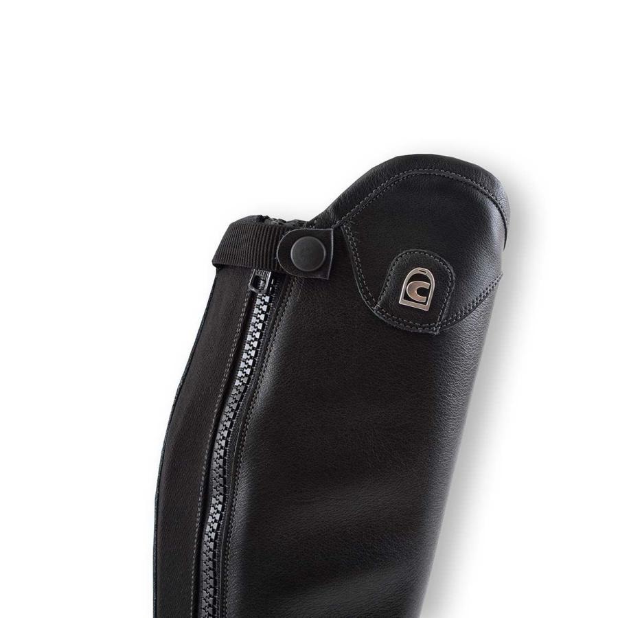【未使用品】カバロ　ダイナミックチャップス　本革　黒　サイズXEK 乗馬用品 Cavallo ダイナミック 本革 チャップス ブラック 乗馬 馬具