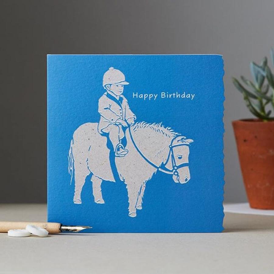 乗馬用品 Deckled Edge カラー ブロック グリーティングカード Happy Birthday／Red 乗馬 馬具｜jothes｜05