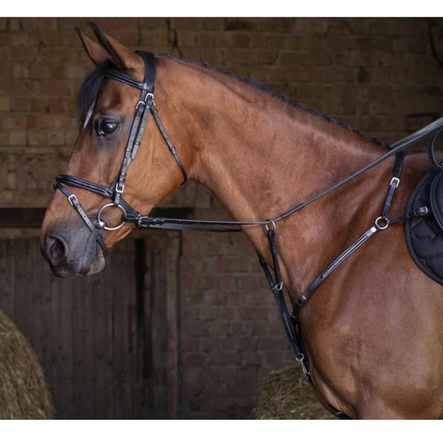 乗馬用品 EKKIA エリック トーマス ハイブリッド 胸ガイ ブラック 乗馬 
