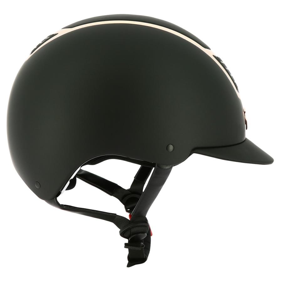 乗馬用品 EQUITHEME マットフィット ヘルメット ブラック／ローズ 