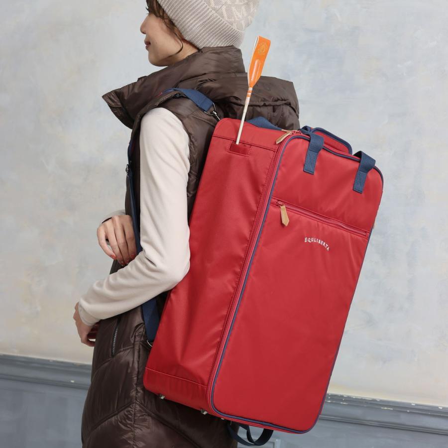 乗馬用品 EQULIBERTA オールイン 3WAY キャリーバッグ レッド 乗馬 