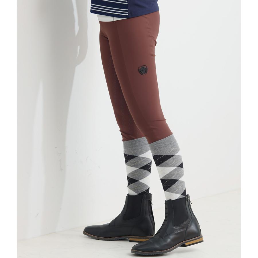 乗馬用品 EQULIBERTA バックファスナー 編み上げ 本革 ショートブーツ