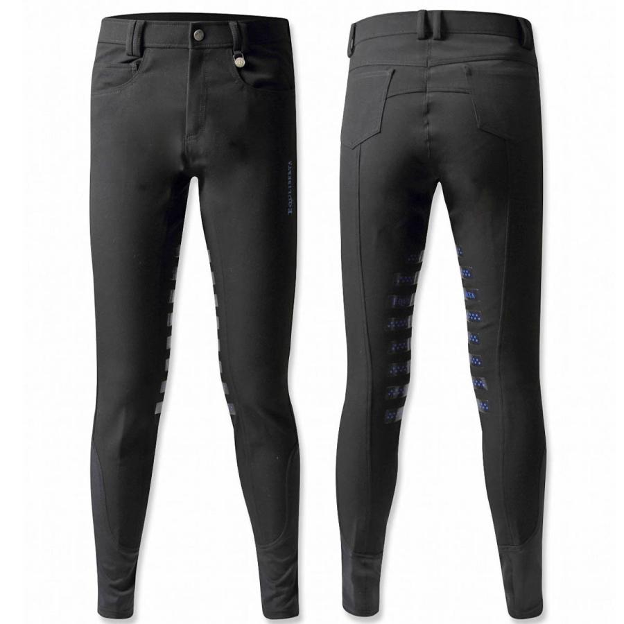 乗馬用品 EQULIBERTA シリコンライディングキュロット ニーグリップ メンズ ブラック 乗馬 馬具 | 