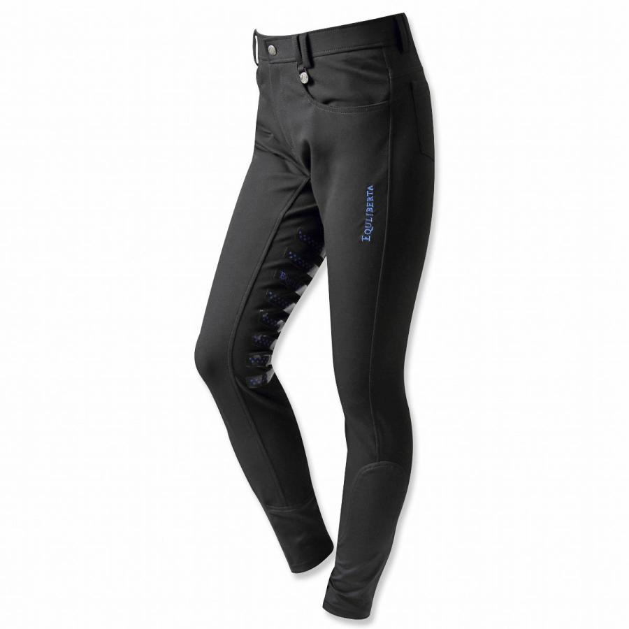 乗馬用品 EQULIBERTA シリコンライディングキュロット ニーグリップ メンズ ブラック 乗馬 馬具 |  | 02