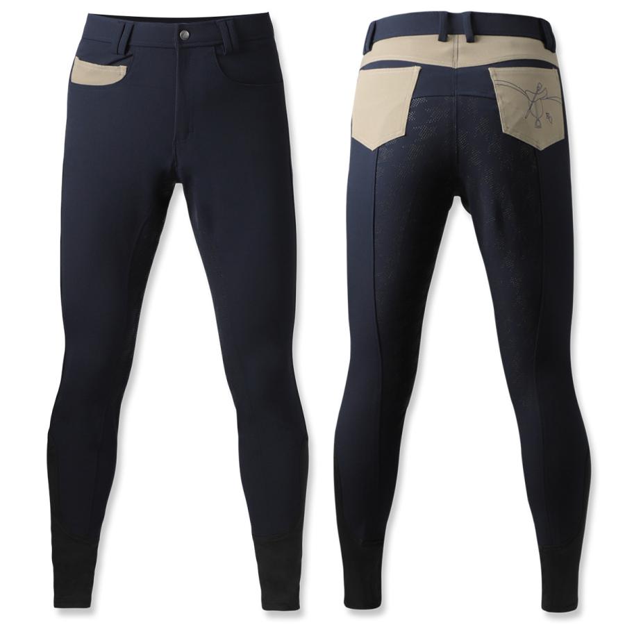 乗馬用品 EQULIBERTA バイカラーライディングキュロット フルグリップ  