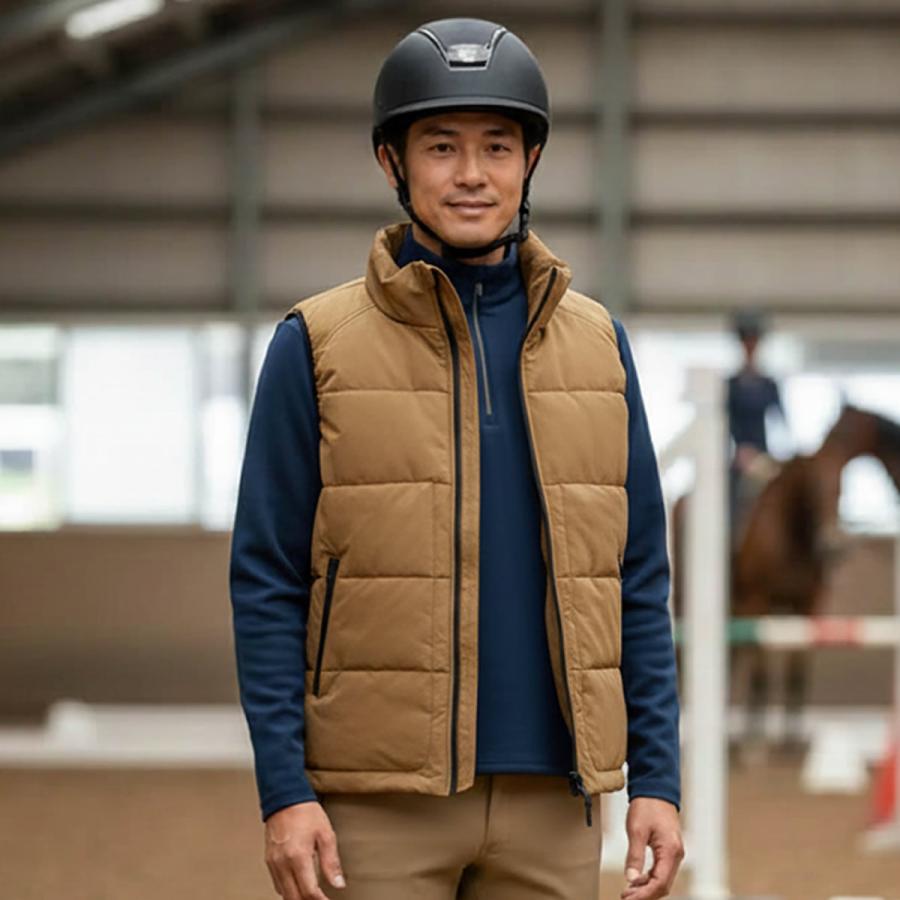 乗馬用品 EQULIBERTA フレックス ボディウォーマー メンズ ブラウン