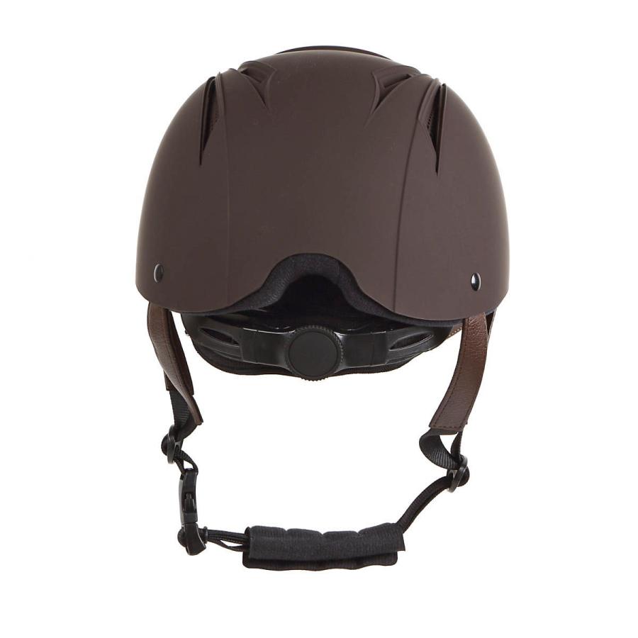 乗馬用品 EQULIBERTA イージス ダイヤル調整ヘルメット ダークブラウン  