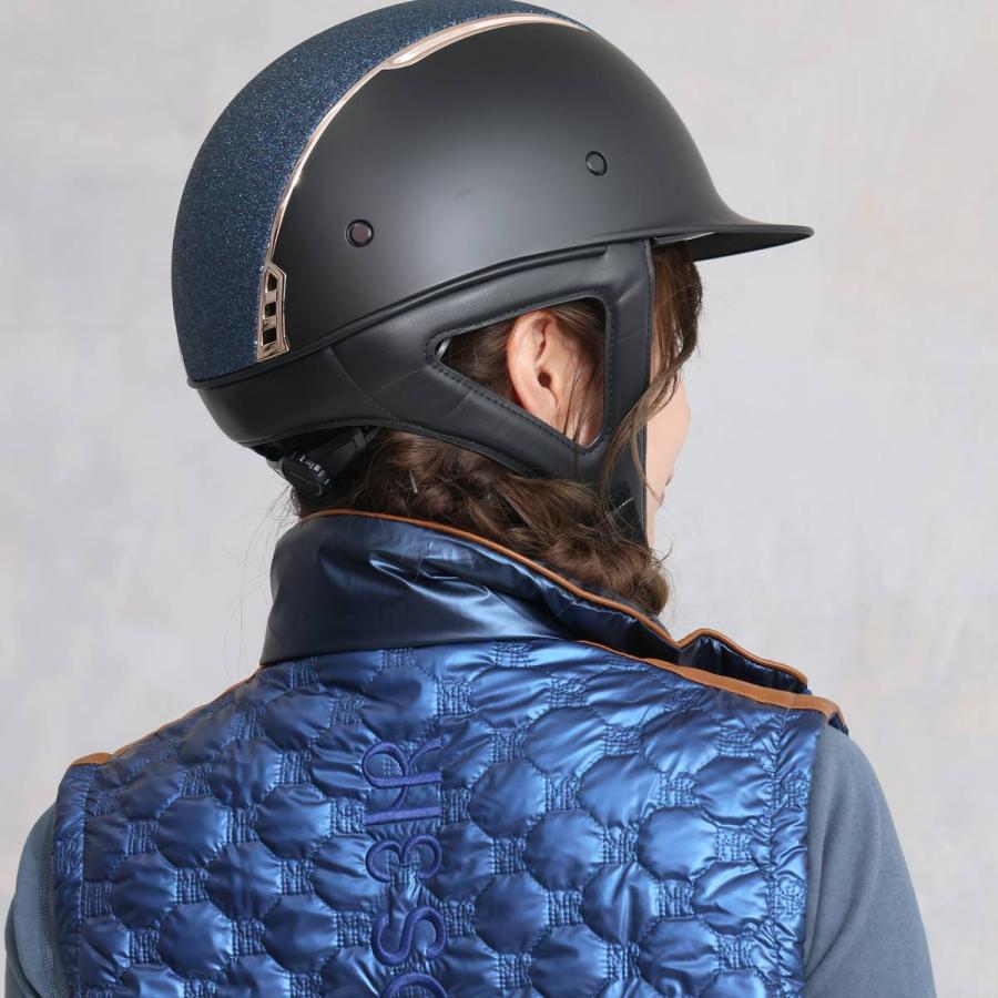 乗馬用品 EQULIBERTA レクラ ダイヤル調整ヘルメット ブラック 