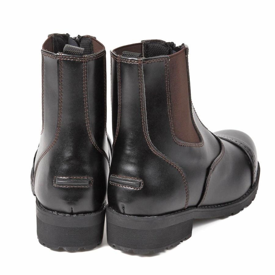 乗馬用品 JODHPURS 合皮セーフティショートブーツ 乗馬 馬具 : 乗馬 