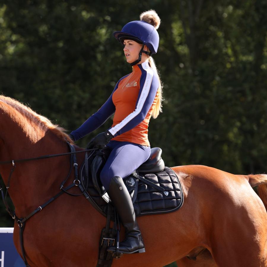 乗馬用品 Aubrion チーム ジップベースレイヤー 長袖 レディース 