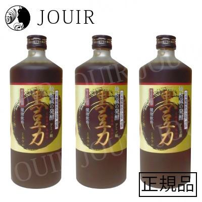 発酵黒豆 3本あります 発酵 黒豆力 プレミアム発酵 黒大豆搾り 720ml 3本セット : ジュイール