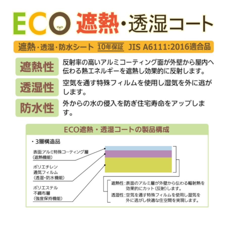 外壁 結露 透湿シート 防水シート マツ六 Eco遮熱 透湿コート 0128 2606 ジュールプラスyahoo 店 通販 Yahoo ショッピング