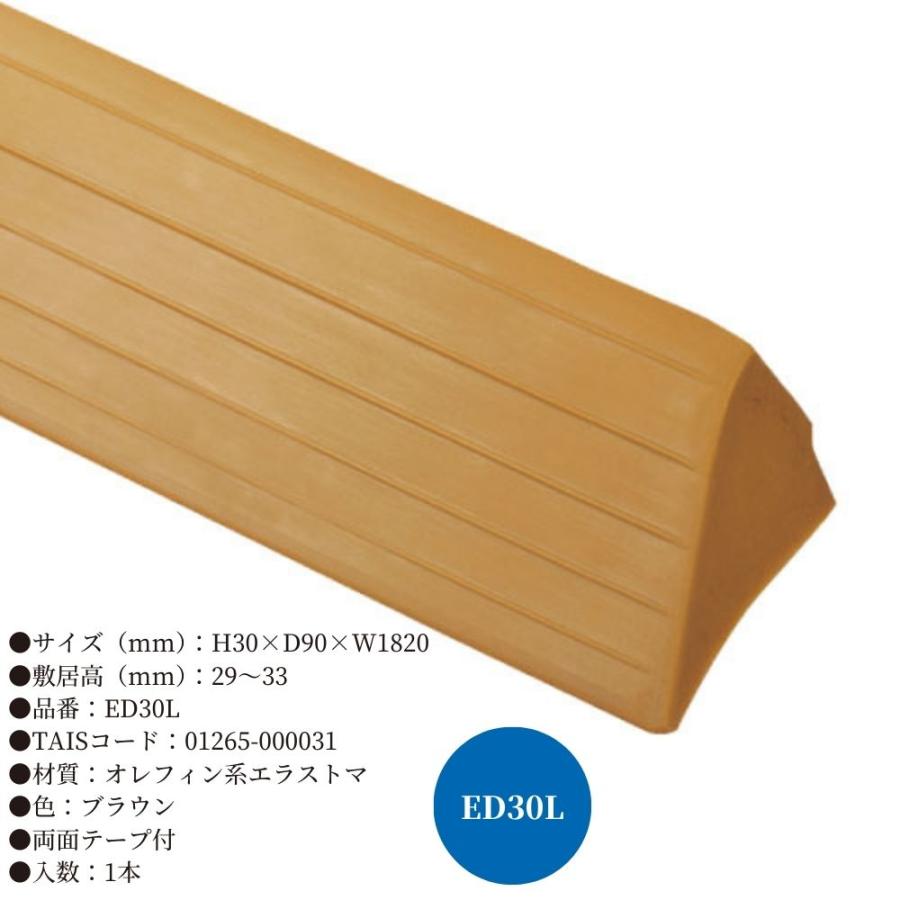 「いくまり」STOMOCUR やわらか平面（新品）×3箱セット 直送品】 マツ六 エコ段差スロープ R付 ED30L H30×D90×W1820mm 段差