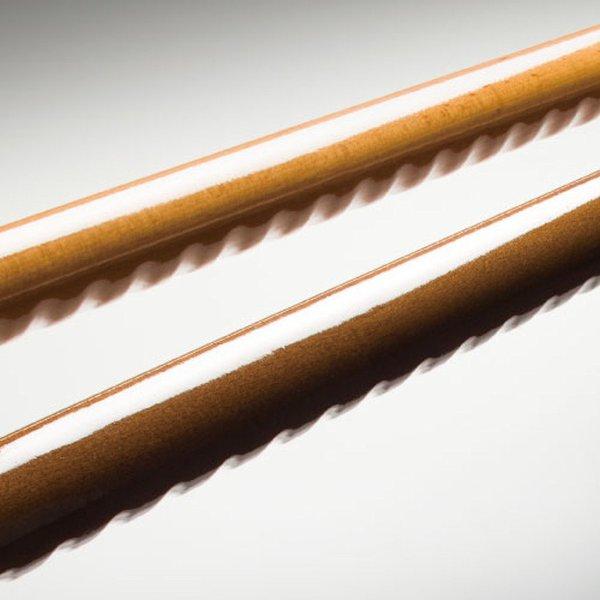 手すり棒 32mm 手すり 木製 マツ六 BC-GD14 BC-GL14 32グロス丸棒 手すり棒 ディンプル付 4000mm 室内用 玄関 階段 廊下 立ち上がり補助_1