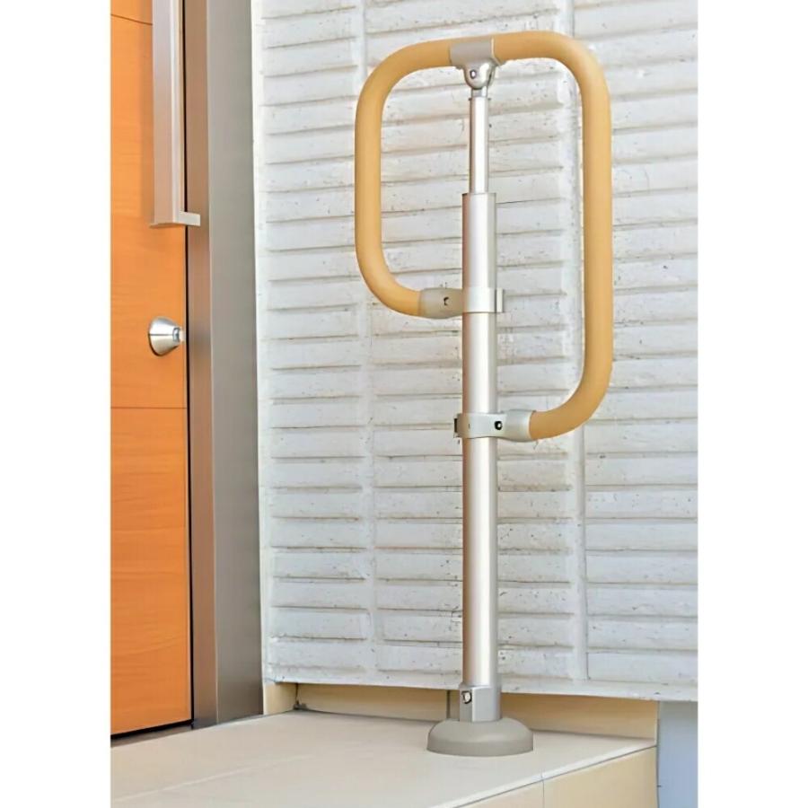 マツ六 BAUHAUS フリーRレール ベースプレート式g型スタンド 屋外用