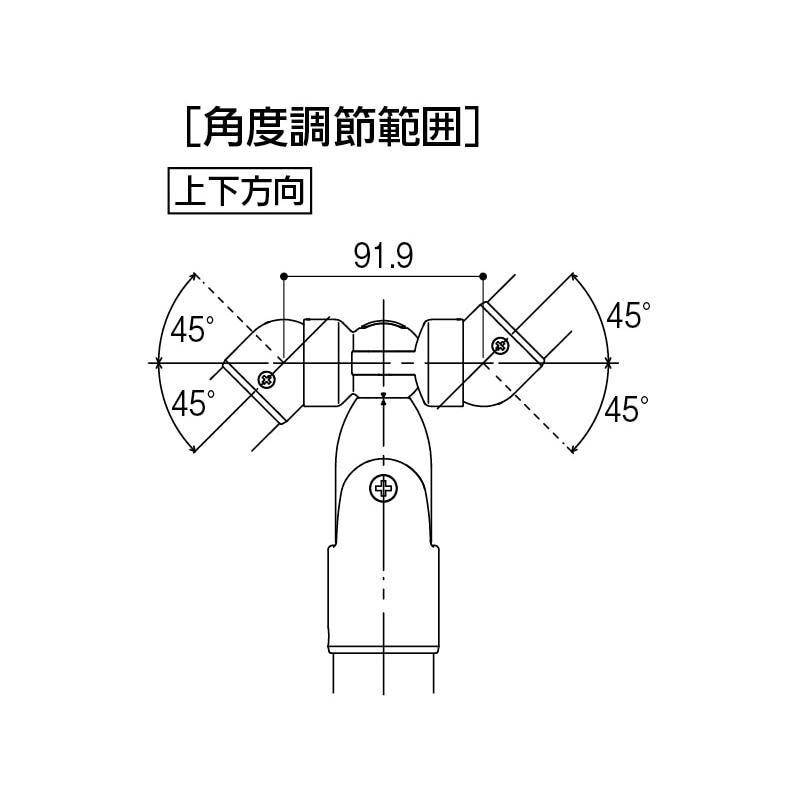 マツ六 BDE-37 室内用 手すりコーナー支柱 木製タイプ アジャスト付