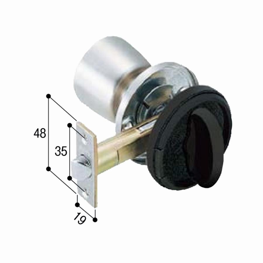 GIKEN ギケン ドアノブ 川口技研 ハイス戸襖錠 バックセット65mm DC-2