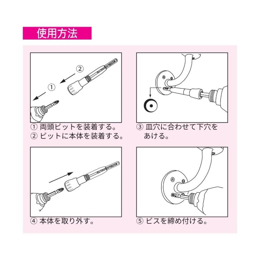 スターエム センター一発 No.503W 下穴用ガイドドリル 全4サイズ 木工