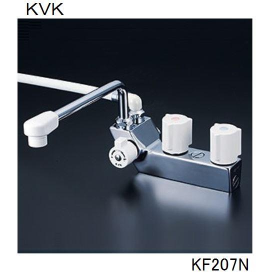 KVK 浴室用 KF207N デッキ形一時止水付2ハンドルシャワー : ジュール 