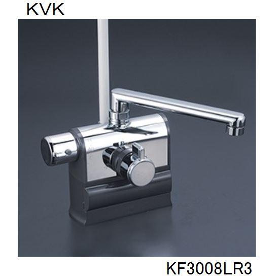 KVK 浴室用 KF3008LR3 デッキ形サーモスタット式シャワー 左ハンドル