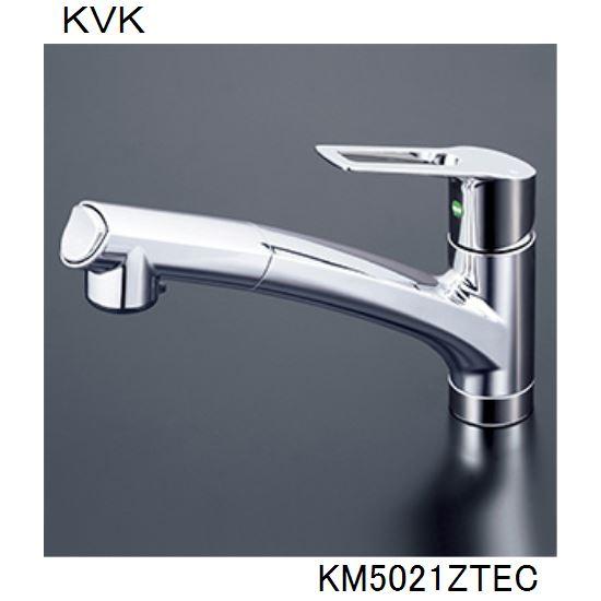 KVK キッチン用 KM5021ZTEC シングルシャワー付混合栓 : km5021ztec 