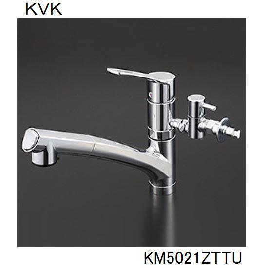KVK キッチン用 KM5021ZTTU シングルシャワー付混合栓 水栓 : ジュール