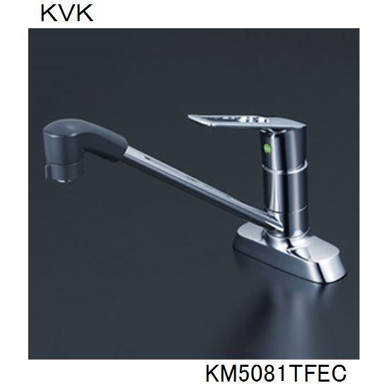 KVK キッチン用 シングル混合栓 KM5081TF【新品・未使用品】 KVK キッチン用 KM5081TFEC シングルシャワー付混合栓 : ジュール