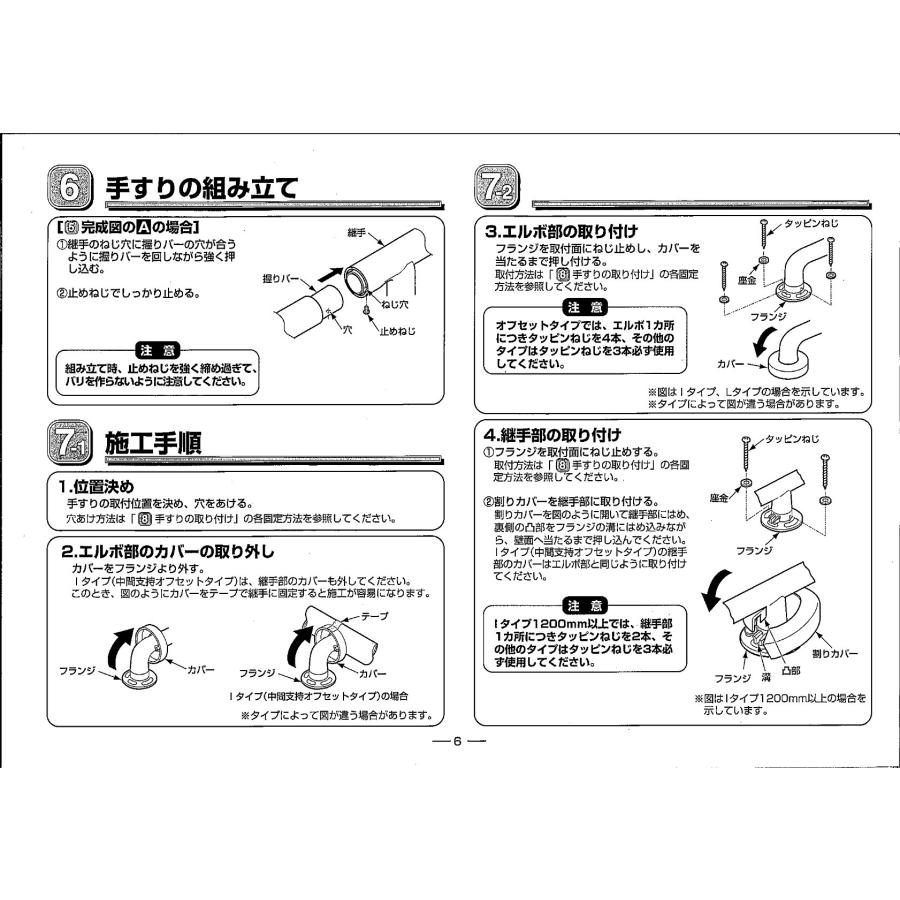 TOTO TS136GY5 手すり 浴室用 I型 500mm インテリアバーF ソフト