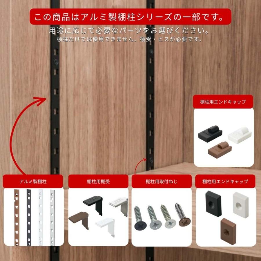 棚柱 可動棚 DIY 壁面収納 スガツネ AP-DM1820 1820mm 1本 全4色