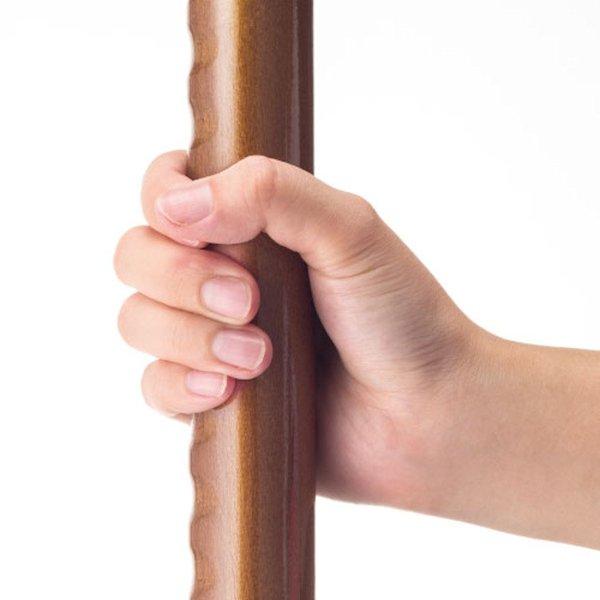 手すり棒 32mm 手すり 木製 マツ六 BC-GD14 BC-GL14 32グロス丸棒 手すり棒 ディンプル付 4000mm 室内用 玄関 階段 廊下 立ち上がり補助_2