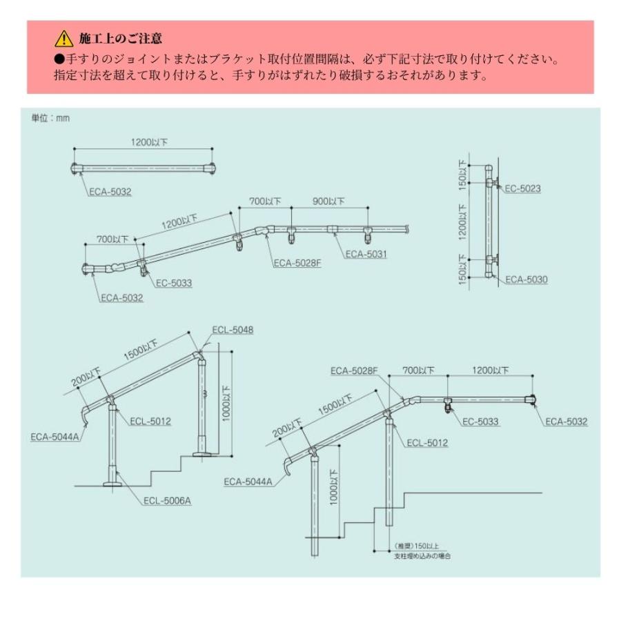 手すり 手すり棒 矢崎化工 34 屋外手すりパイプ サイズ 2m 全6色 部品