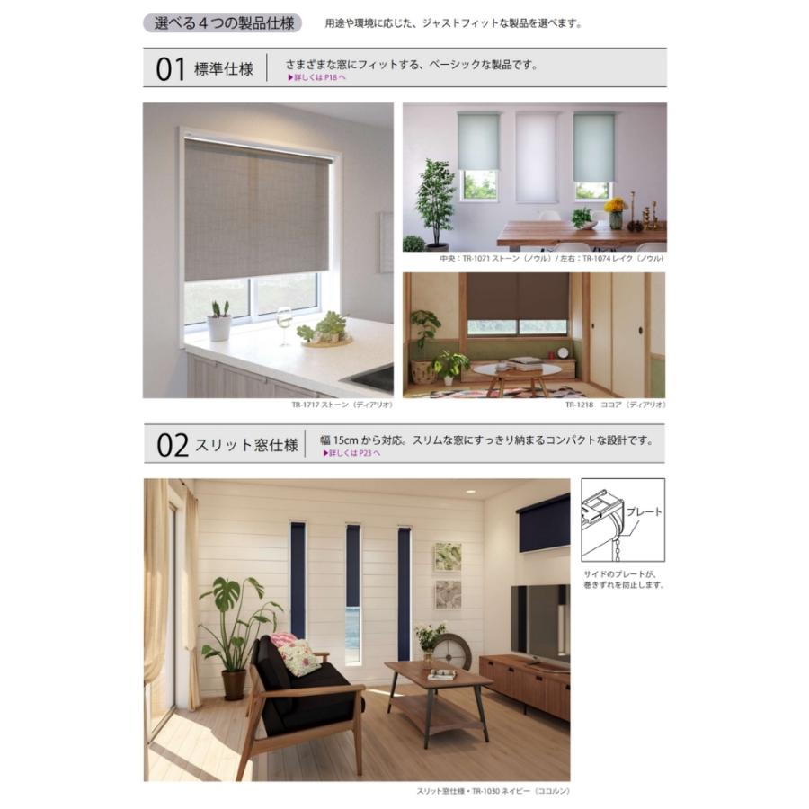 ロールスクリーン 標準仕様 シエロン 遮光1級 幅181〜200cm×高さ30〜90cm オーダー1cm単位 立川機工 日本製 ロールカーテン_2