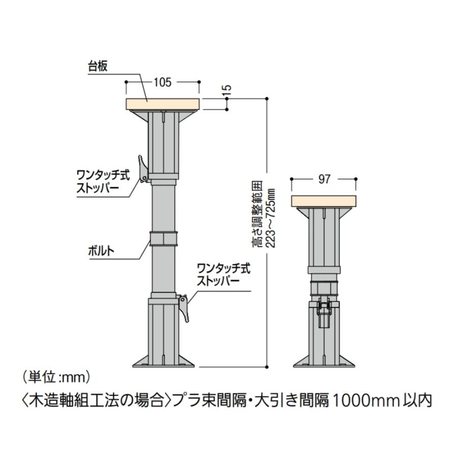 FUKUVI フクビ プラ束宝生 台板タイプ 305G 445G 575G 715G 単品 土台