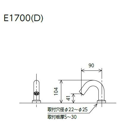 KVK 洗面化粧室用 E1700D センサー水栓 |  | 01