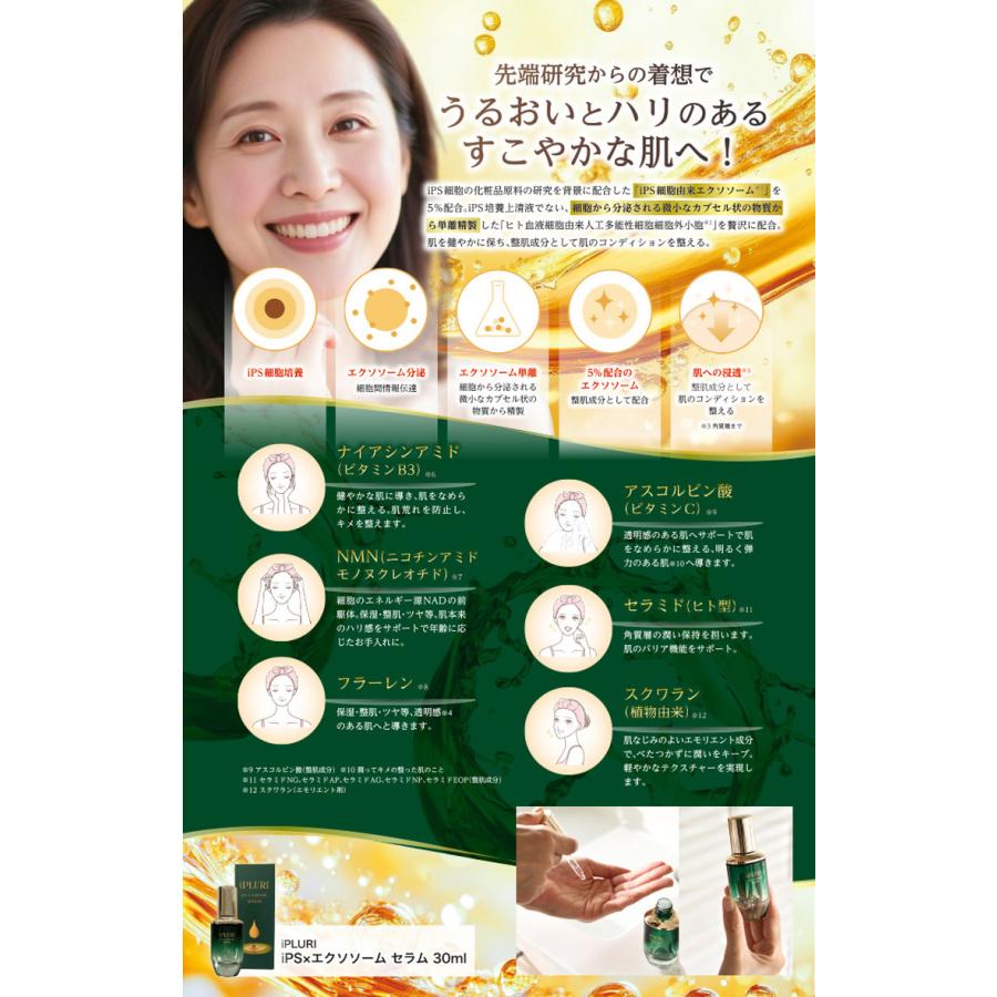 iPLURI ips×エクソソーム セラム 30ml iPS細胞由来 : ジャーニーshop