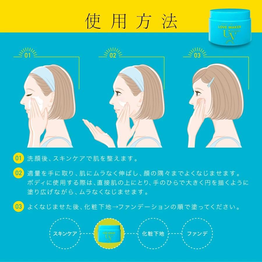LOVE MAKER UV PROFESSIONAL UVジェルクリーム 顔・ボディ用 SPF50+