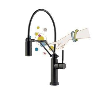 キッチン水栓　デルタ製(DELTA) 64221LF-SS ブリゾ タッチ式 シャワー水栓 ソルナ アーティキュラティング ステンレス