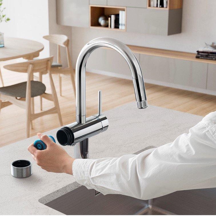 浄水器 寒冷地用 グローエ製（GROHE）JPK61902 ミンタ 浄水器一体型