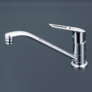 キッチン水栓　一般地用　 KVK製（KVK）KM5011UTMEC　取付穴兼用型・シングル混合栓 KVK SALEキッチン用蛇口 台 シングルレバー混合水栓 流し台用 取付