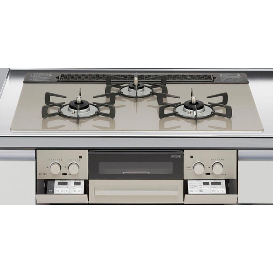 展示品 Rinnai リンナイ ガスコンロ R1633b0WHK 3口コンロ ホーロー