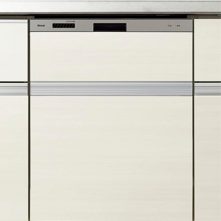 食器洗い乾燥機 リンナイ製（LIXIL） RKW-405AMSV-JG 浅型タイプ 【扉