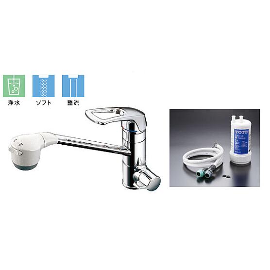 TOTO 浄水器 一般地用 TOTO製（TOTO）TKG38C 浄水器兼用台付シングル