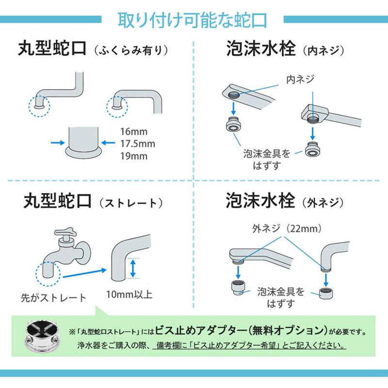 浄水器 部材 部品 1wayチェンジセット 2way 変換キット据 置型 据え置き 汎用品 公式ストア ドリームバンク 正規品 日本製 メーカー直販 /11000003｜jousuikidb｜07