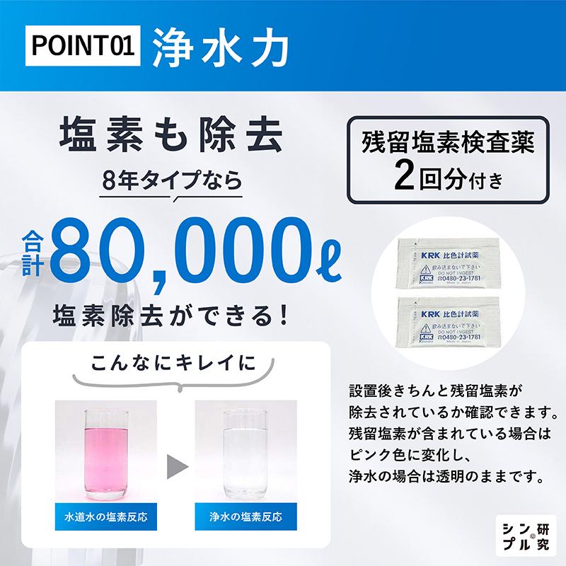 Dream Bank 浄水器 新色 8年間 カートリッジ 交換不要 特許 逆流