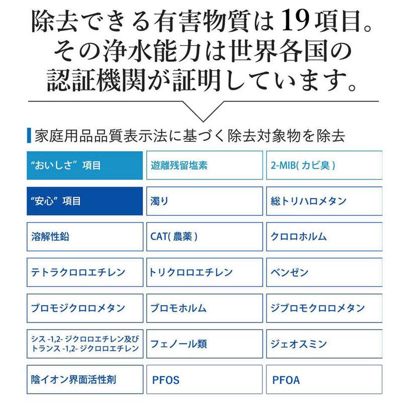 浄水器 据置型浄水器 3年間交換不要 ビューク beaq 19項目除去 PFAS PFOS PFOA 除去 蛇口直結 据置型 浄水 蛇口 据え置き 日本製 ドリームバンク 公式 /00000170｜jousuikidb｜05