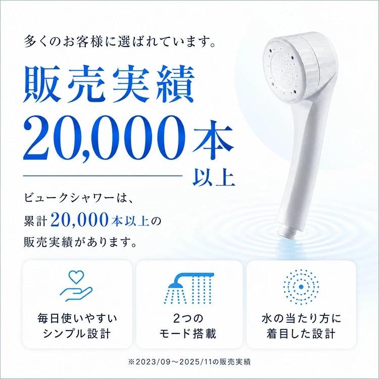 Dream Bank（ドリームバンク） シャワーヘッド ビューク 芯のある水流