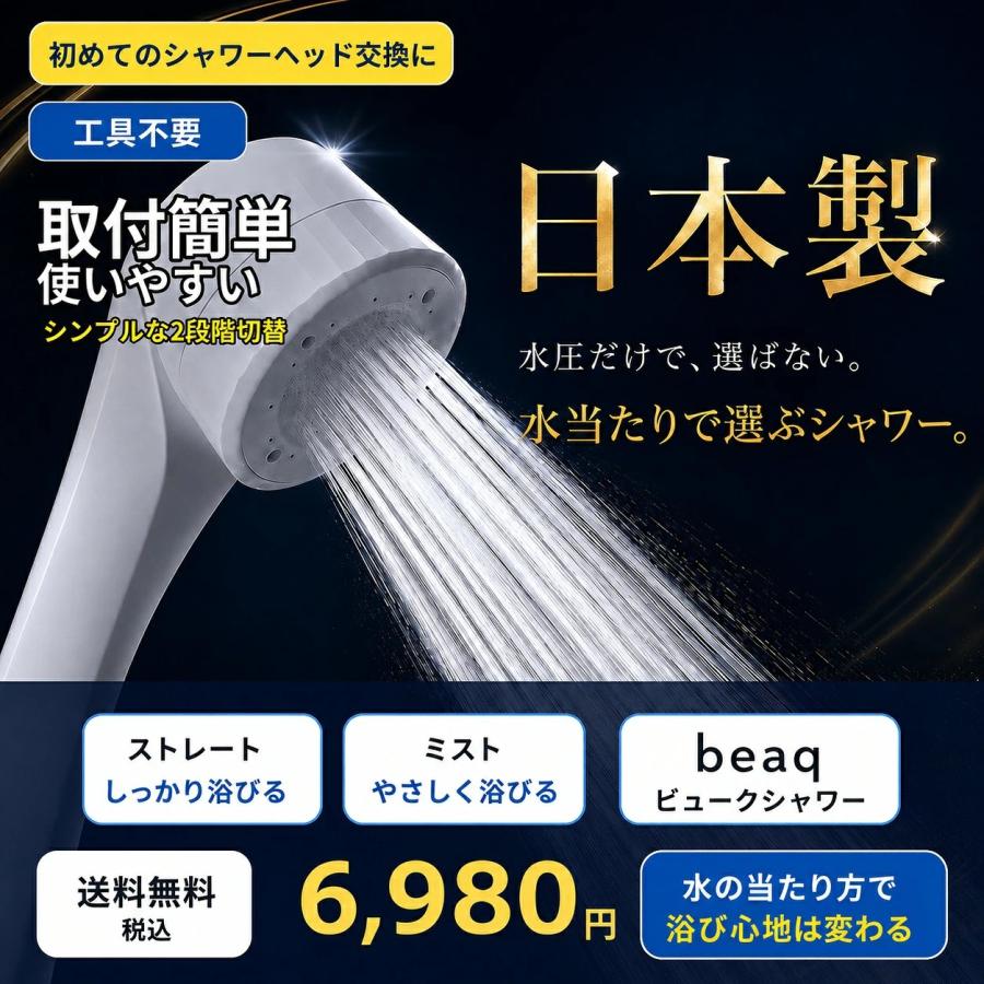 Dream Bank（ドリームバンク） beaq ビューク シャワーヘッド 公式 水