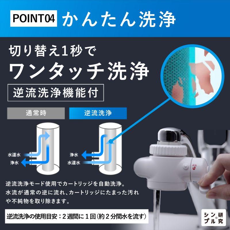 ドリームバンク 公式 浄水器 ３年交換不要 カートリッジ Dream Bank（ドリームバンク） 浄水器 3年間交換不要【逆流洗浄機能