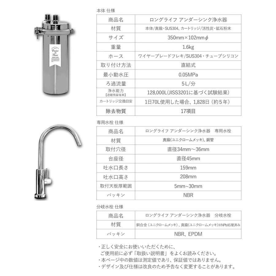 史上一番安い Tvilbidvirk4浄水器 アンダーシンク ビルトイン アンダー