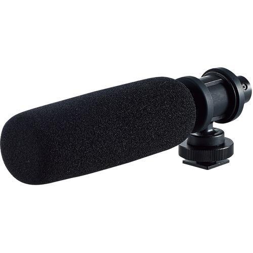 エレコム　HS-MC10BK　ガンマイク　超指向性　ウインドスクリーン付き　アクセサリーシュー対応　三脚ネジ(1　4インチネジ)対応　4極φ3.5mm　ブラック